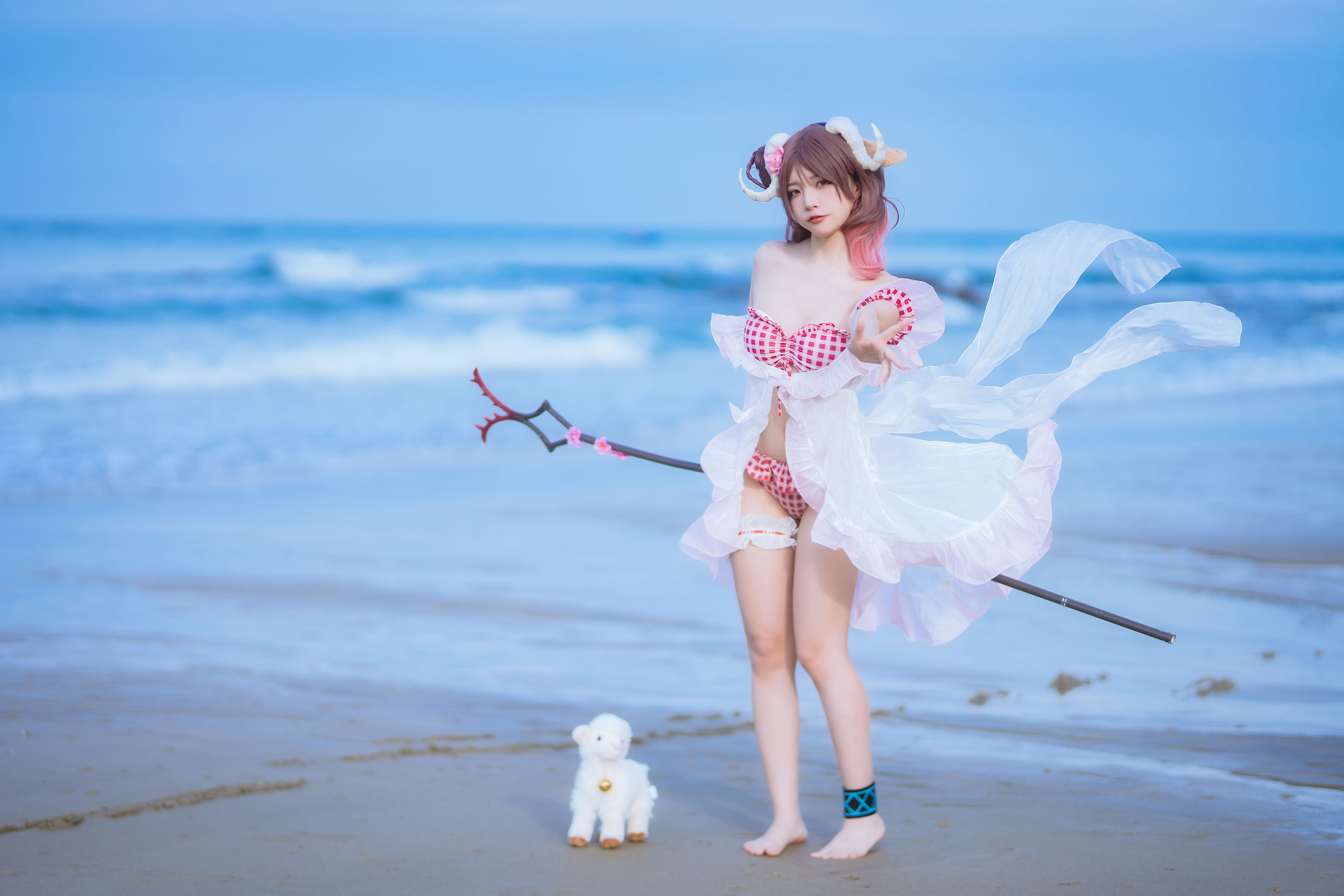 人气Coser 二佐Nisa - 泰拉夏日纪事 艾雅法拉泳装